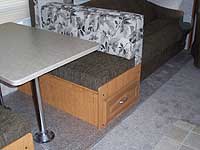 STORAGE UNDER DINETTE